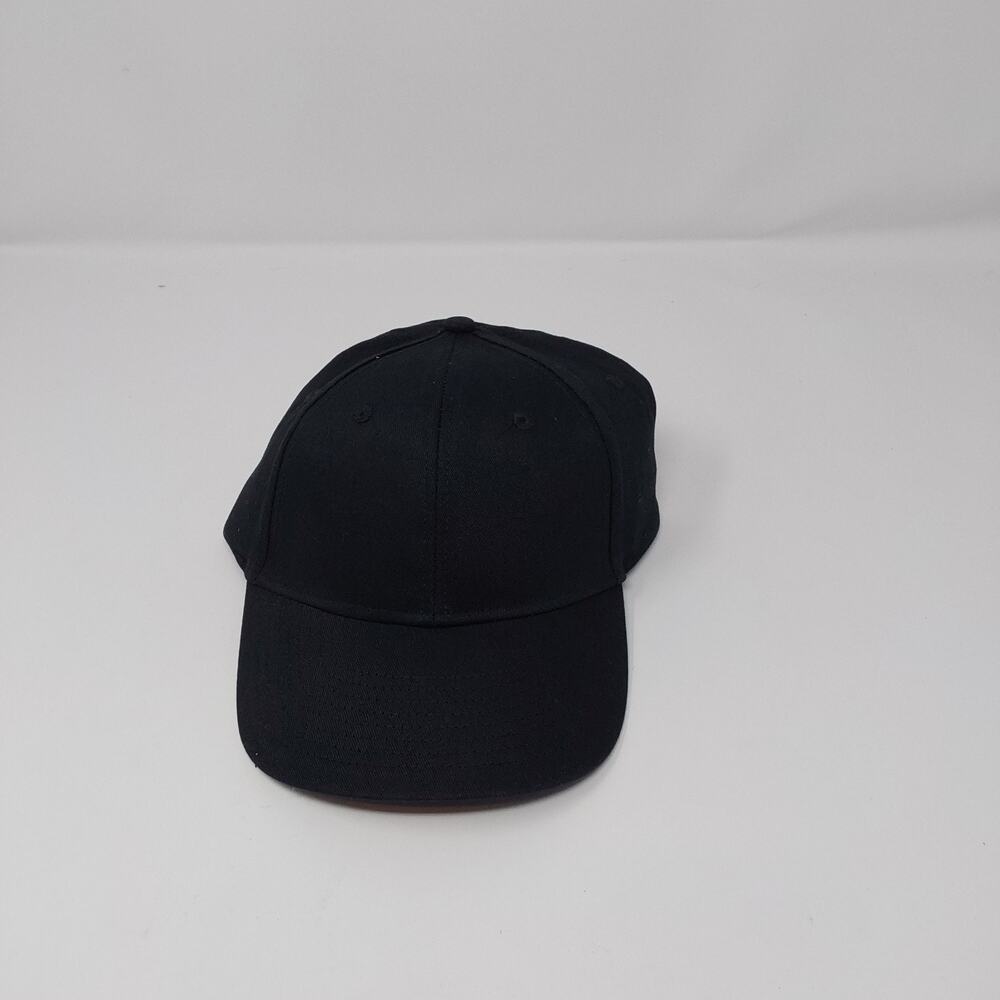 Augusta Sportswear Black Youth Baseball Cap Blank Dad Hat Cotton Adjustable